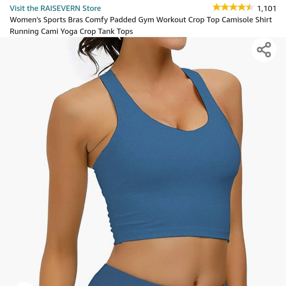 NWOT Workout cropped tank top